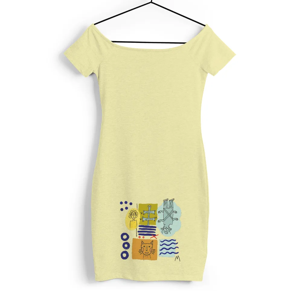 Tee Shirts Printed: Surreal Whimsy and Emotion| Abstract circles