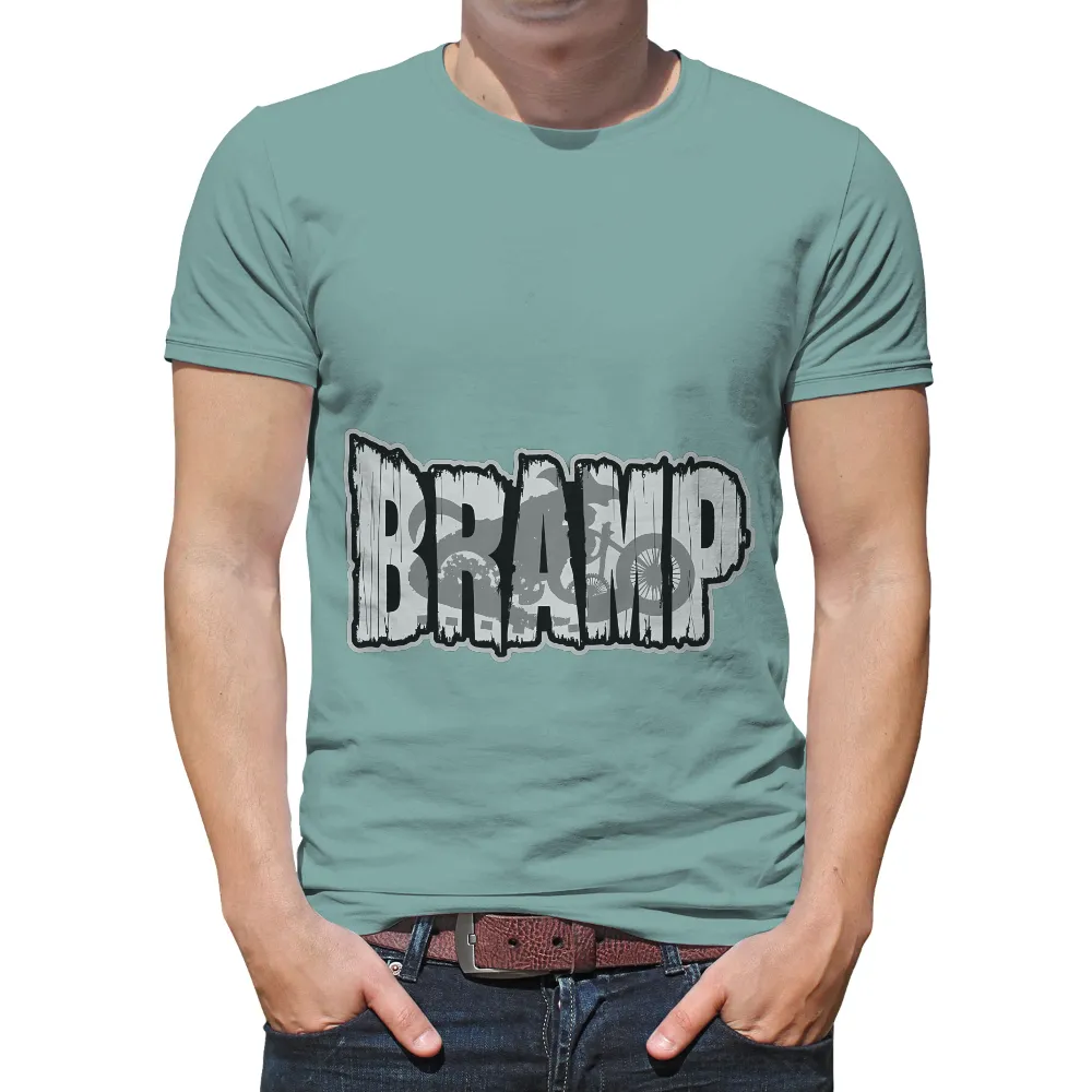 BRAMP T-Shirts Pattern: Vintage Mountain Biking Adventure|leo graffiti