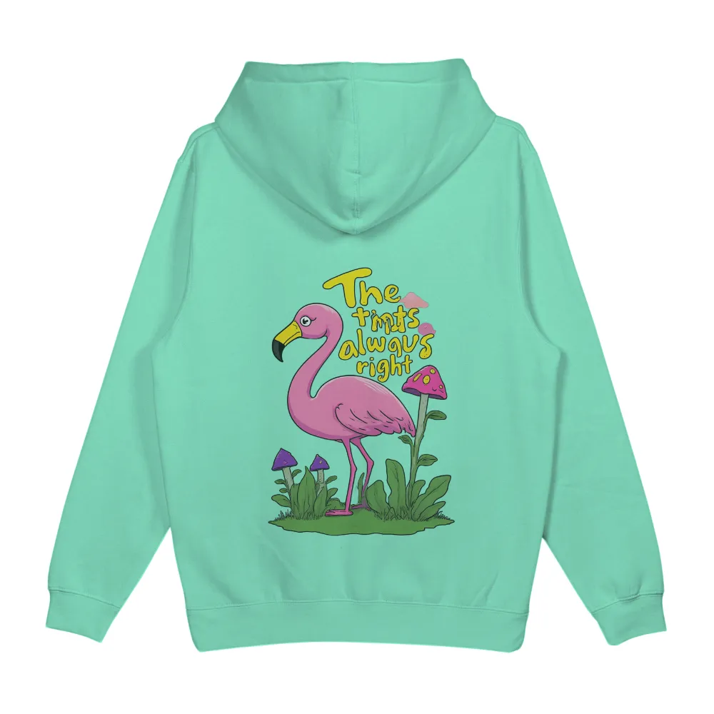 T-Shirts Pattern: The Tints Always Right - Whimsical Flamingo Design|guardians of the garden shirt