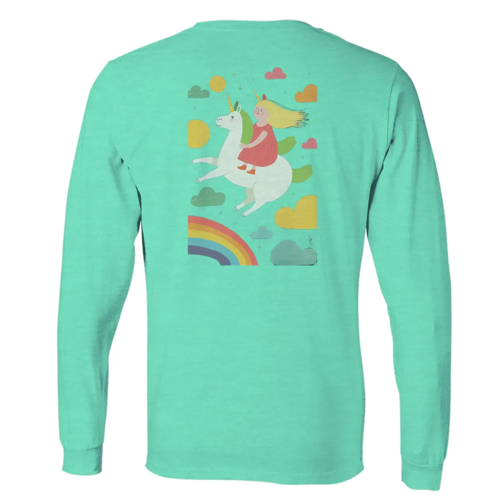 Customized Tee Shirts: Unicorn Dreams in the Night Sky|rainbow penguin shirt