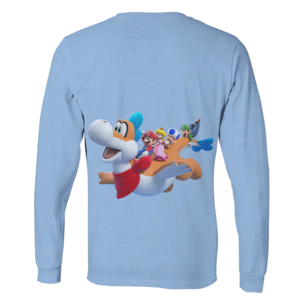 Customized Tee Shirts: Adventure with Mario and Friends|mario father's day shirt