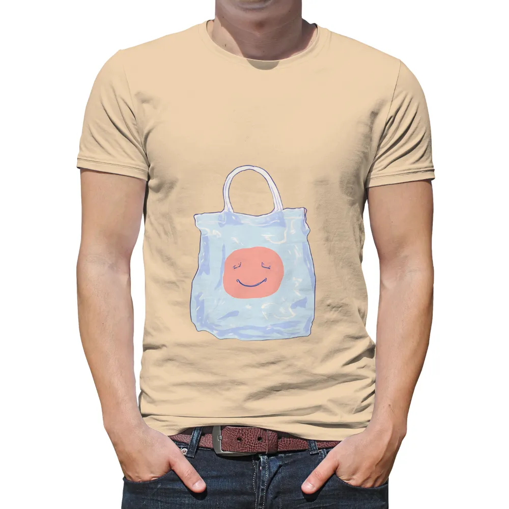 Shirts Graphic Tees: Spread Joy with the Happy Tote Bag|black and pink roblox t shirt