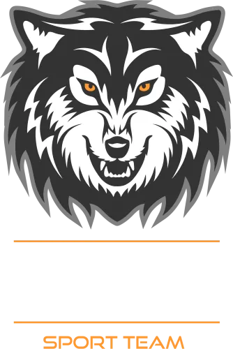 White Wolves Sport Team TShirt Printing - Bold Wolf Design