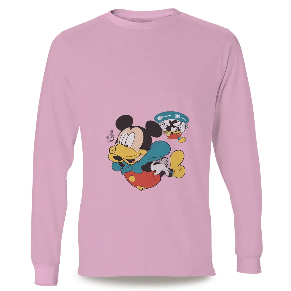 Unique Mickey Mouse Design with Duck Beak: A Playful Nostalgic Tribute|duck dynasty si tee shirt