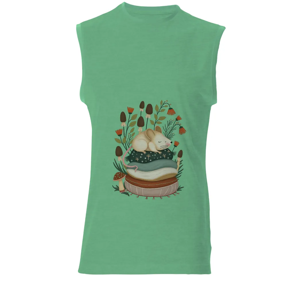 Customized Tee Shirts: Whiskers' Dreamy Forest Retreat|andy warhol mickey mouse shirt