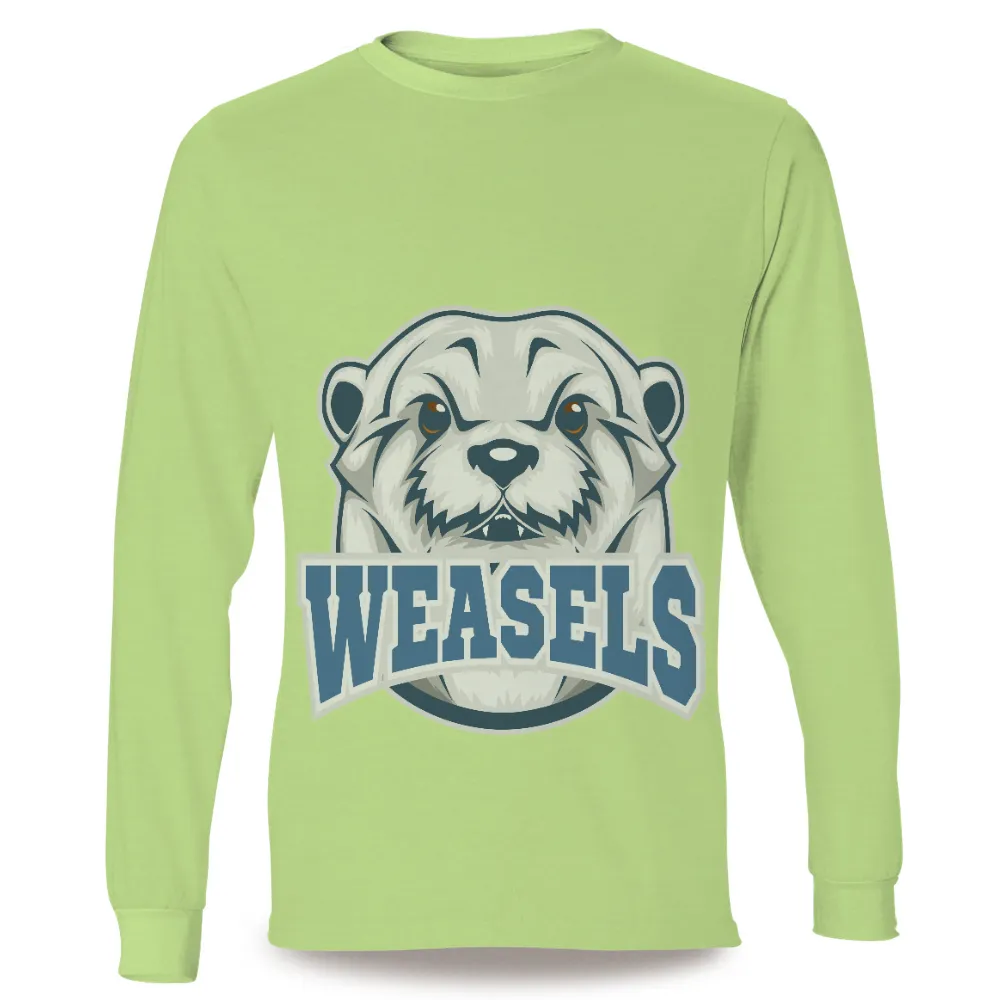 Custom T-Shirt Printing: Show Your Pride with the Weasels Mascot|bengals white tiger shirt