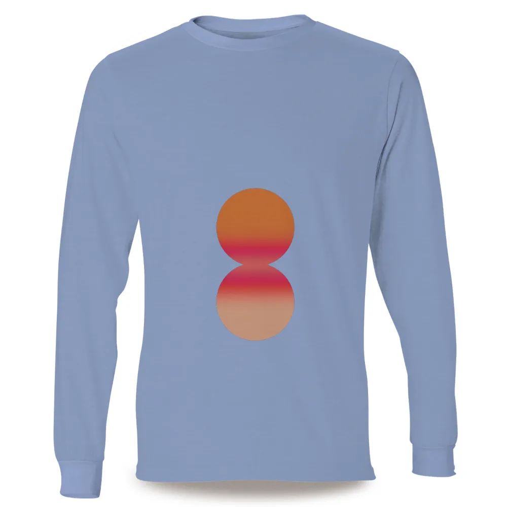 T-Shirts Pattern: Vibrant Sunset Circles|grandad t shirt fathers day