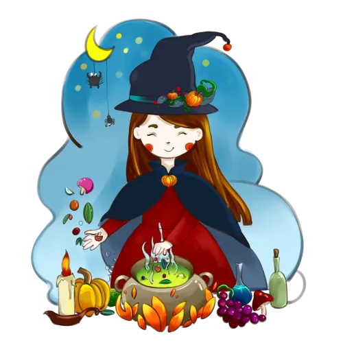 Shirts Graphic Tees: Luna's Magical Potion - Witchcraft & Autumn Festival