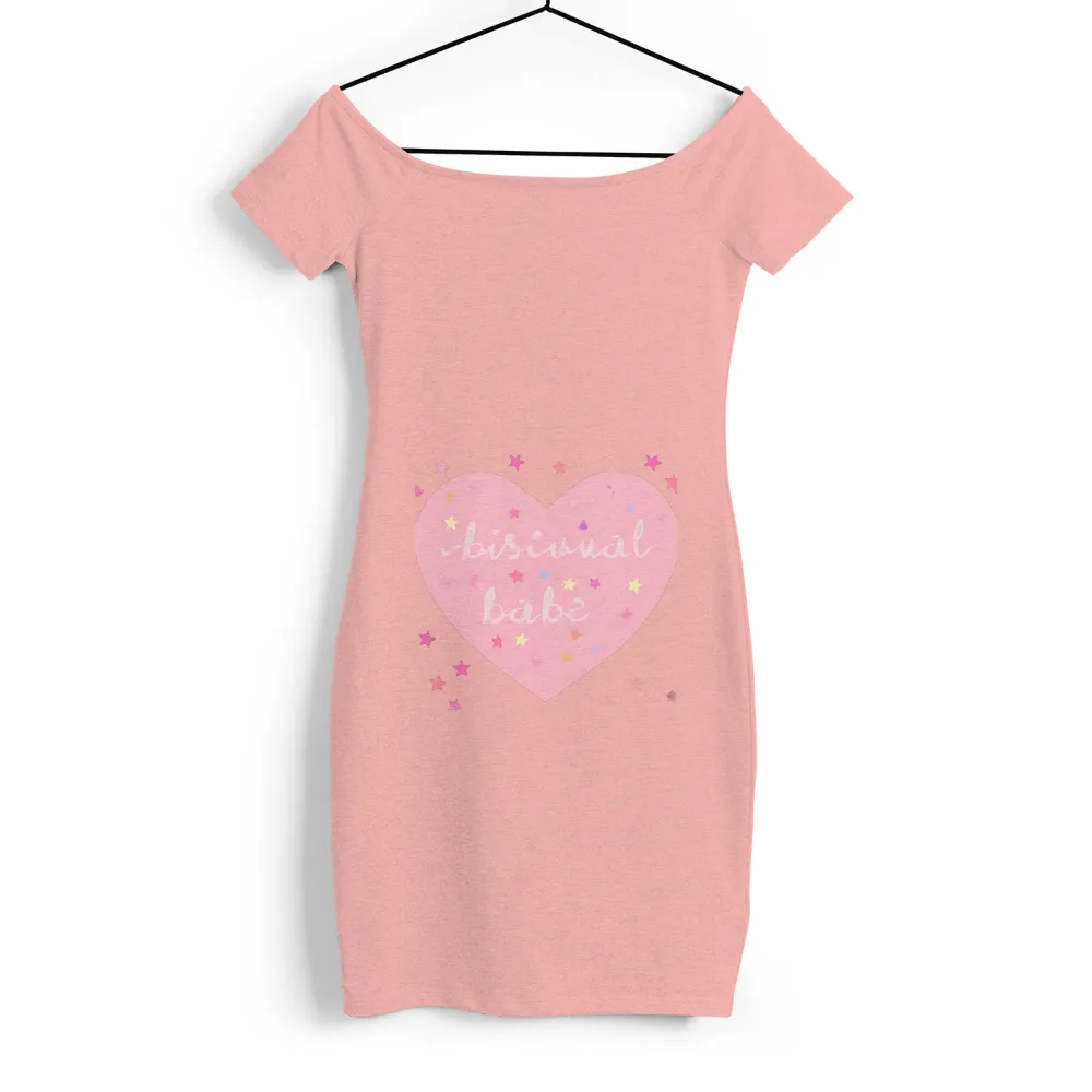 Custom Bisexual Pride Apparel with Heart, Stars, and Love Design|i love hazel mae shirt