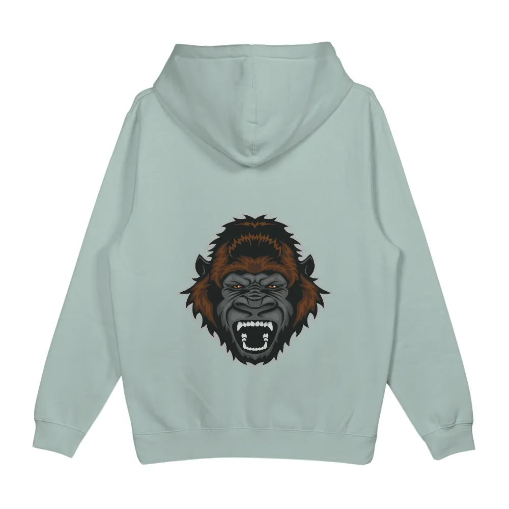 T-Shirts Custom: Fierce Gorilla Power - Nature's Intensity|sanctuary check boyfriend tunic