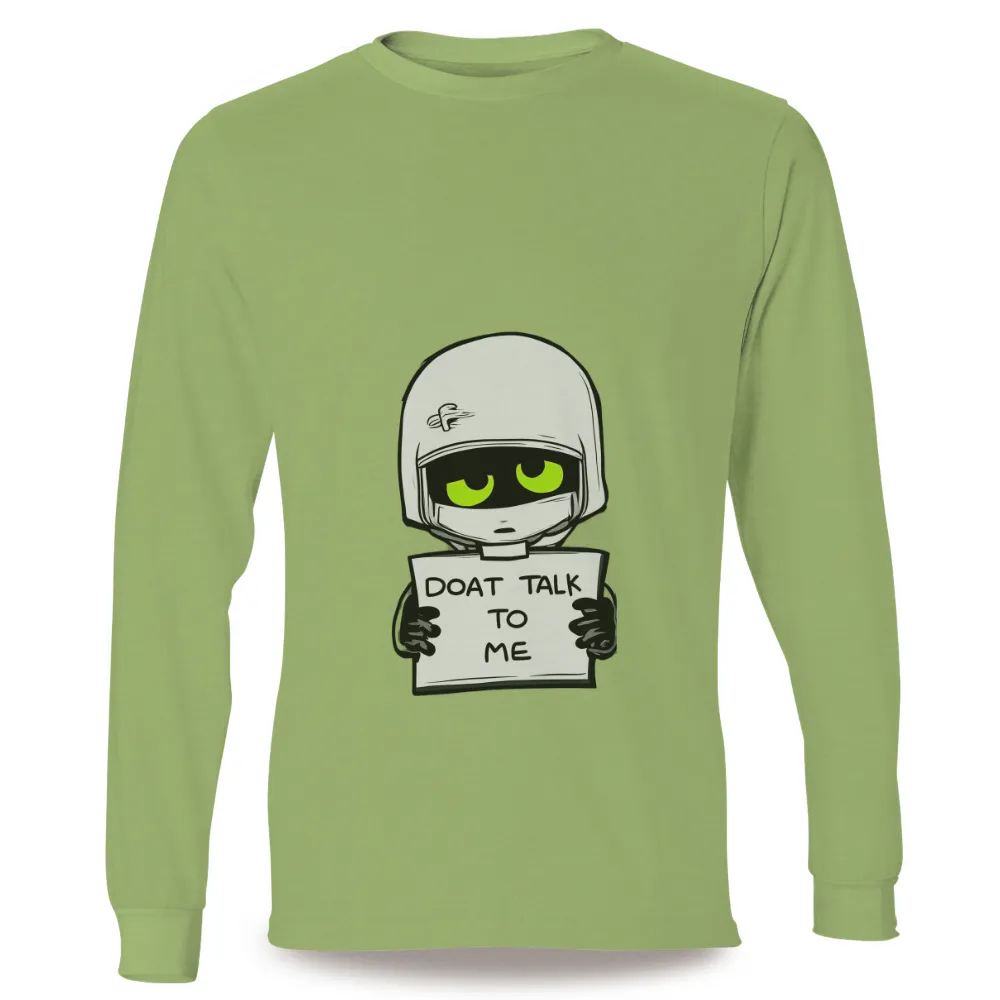 T-Shirt Printing: Retro-Futuristic Racer with DOAT TALK TO ME Sign|retro duck t shirts