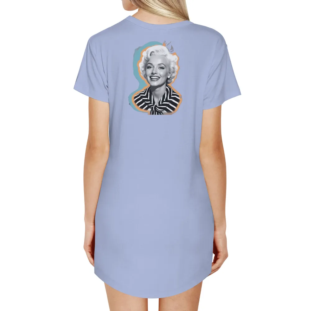 T-Shirts Custom: Vintage Hollywood Icon | Elegant Retro Design|Nostalgic T-shirt design