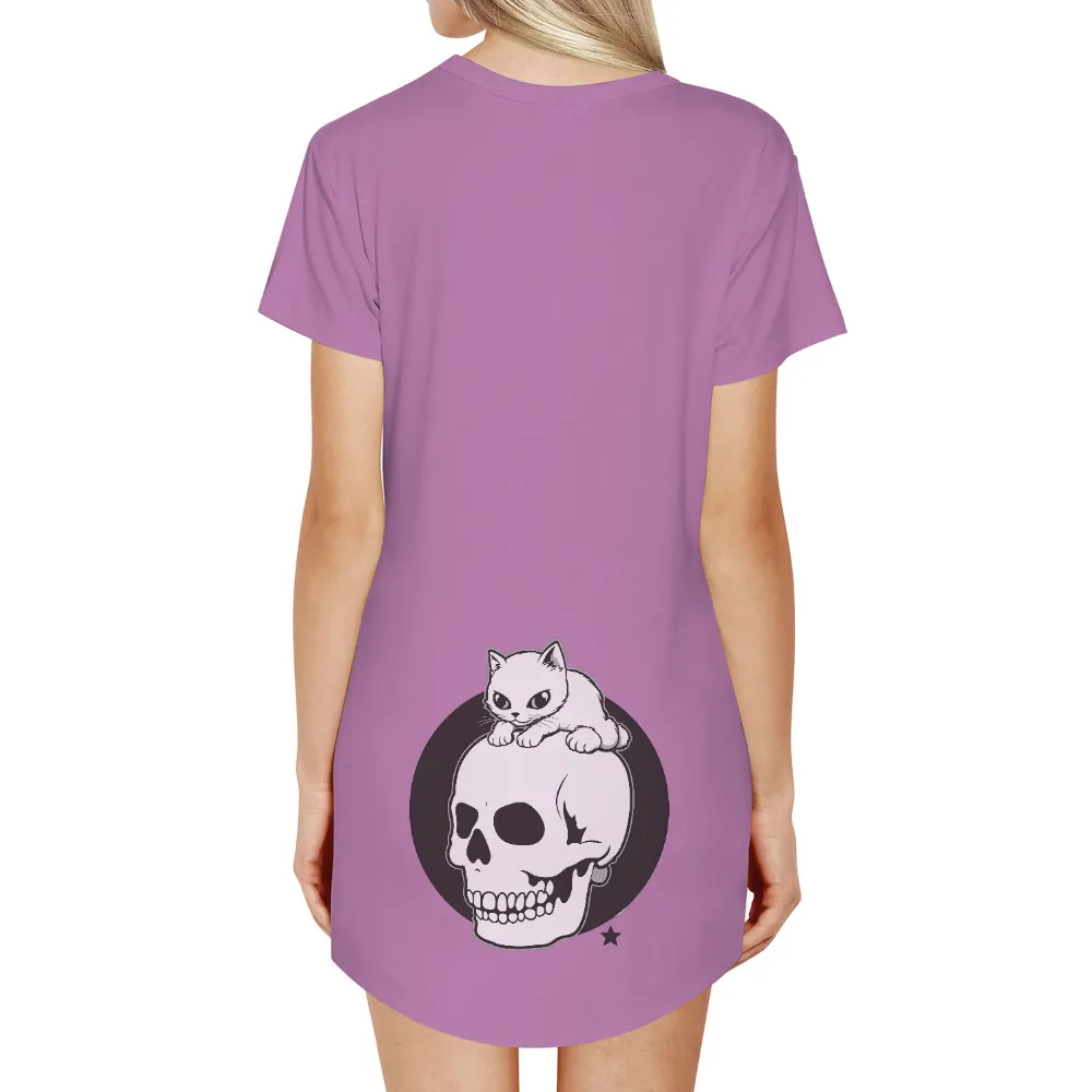 Custom T-Shirt Printing: Luna's Curious Adventure on a Skull|adventure time shirt sex