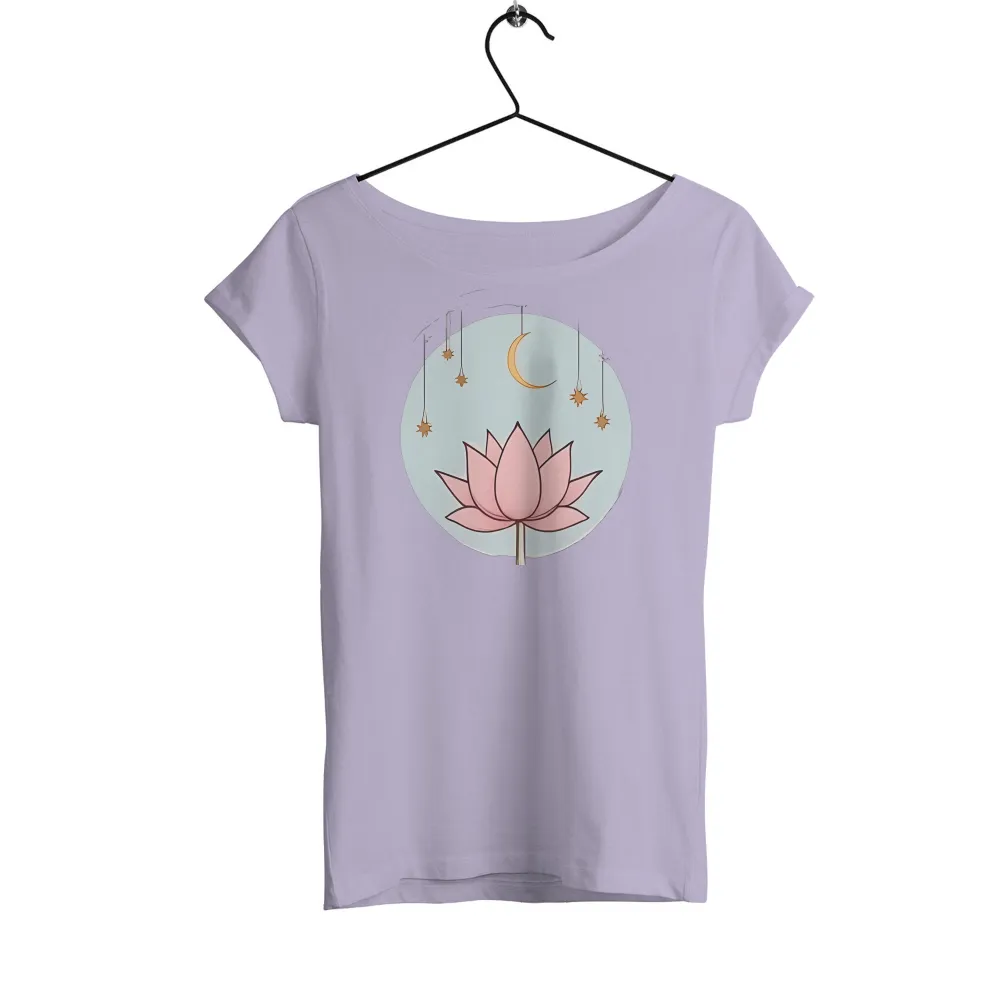 Custom Tee Shirts: Lotus Under the Moon - Serenity and Inner Peace|dallas stars reddit