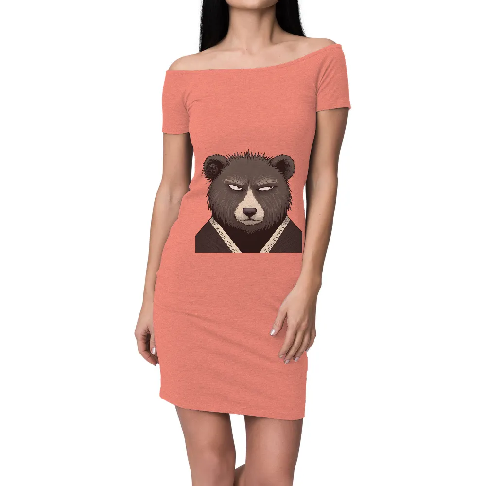 Shirts Graphic Tees: Boris the Bear - Urban Nature Fusion|blue shirt cartoon character