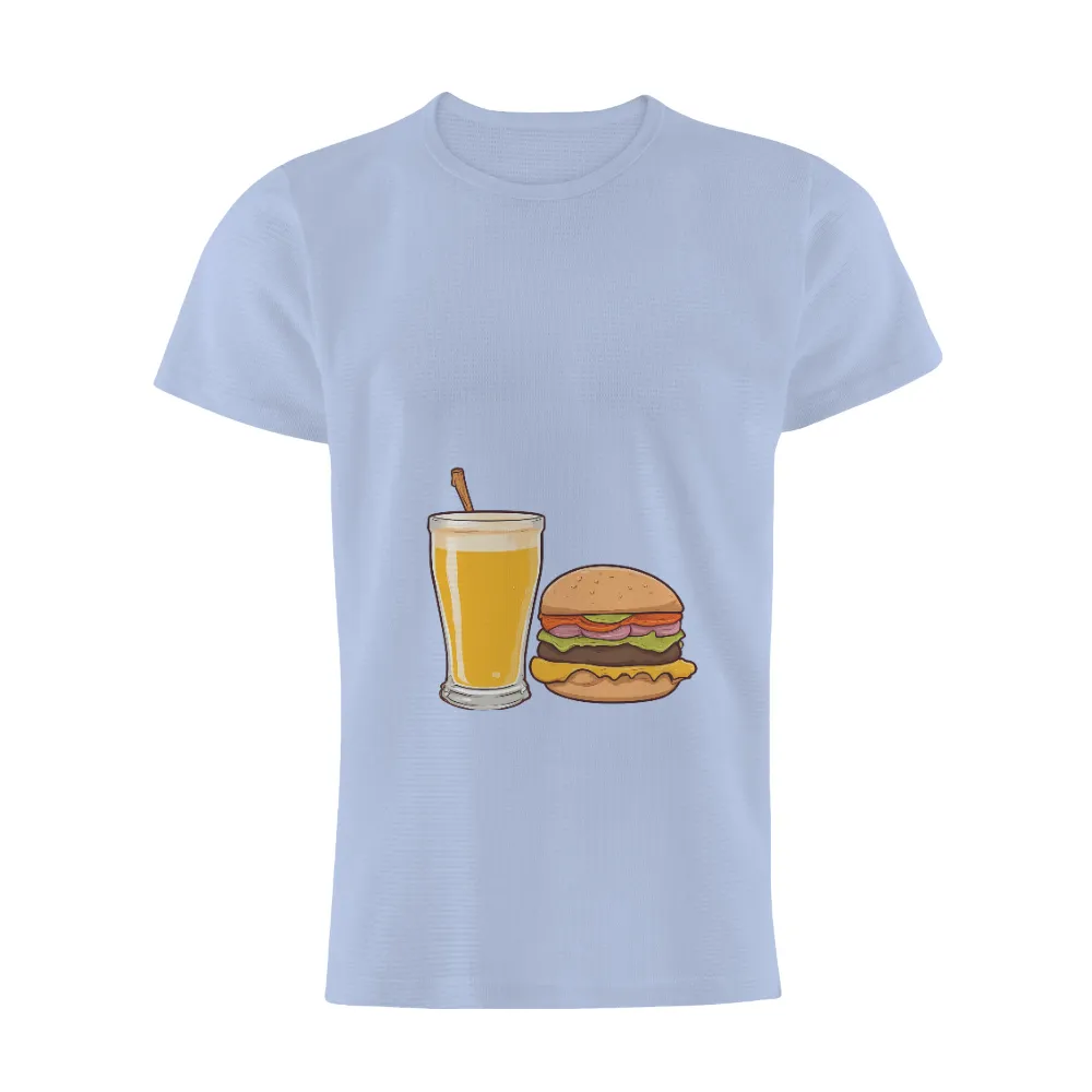 Shirts Graphic Tees: Burger & Beer - Celebrate Life's Simple Pleasures|brett kavanaugh i like beer t shirt