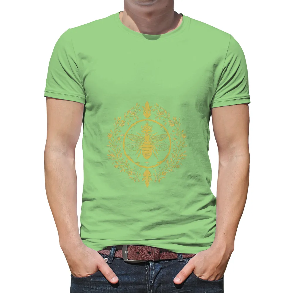 Shirts Graphic Tees: Queen Bee in the Sacred Grove|gatsby's gold tie and silver shirt