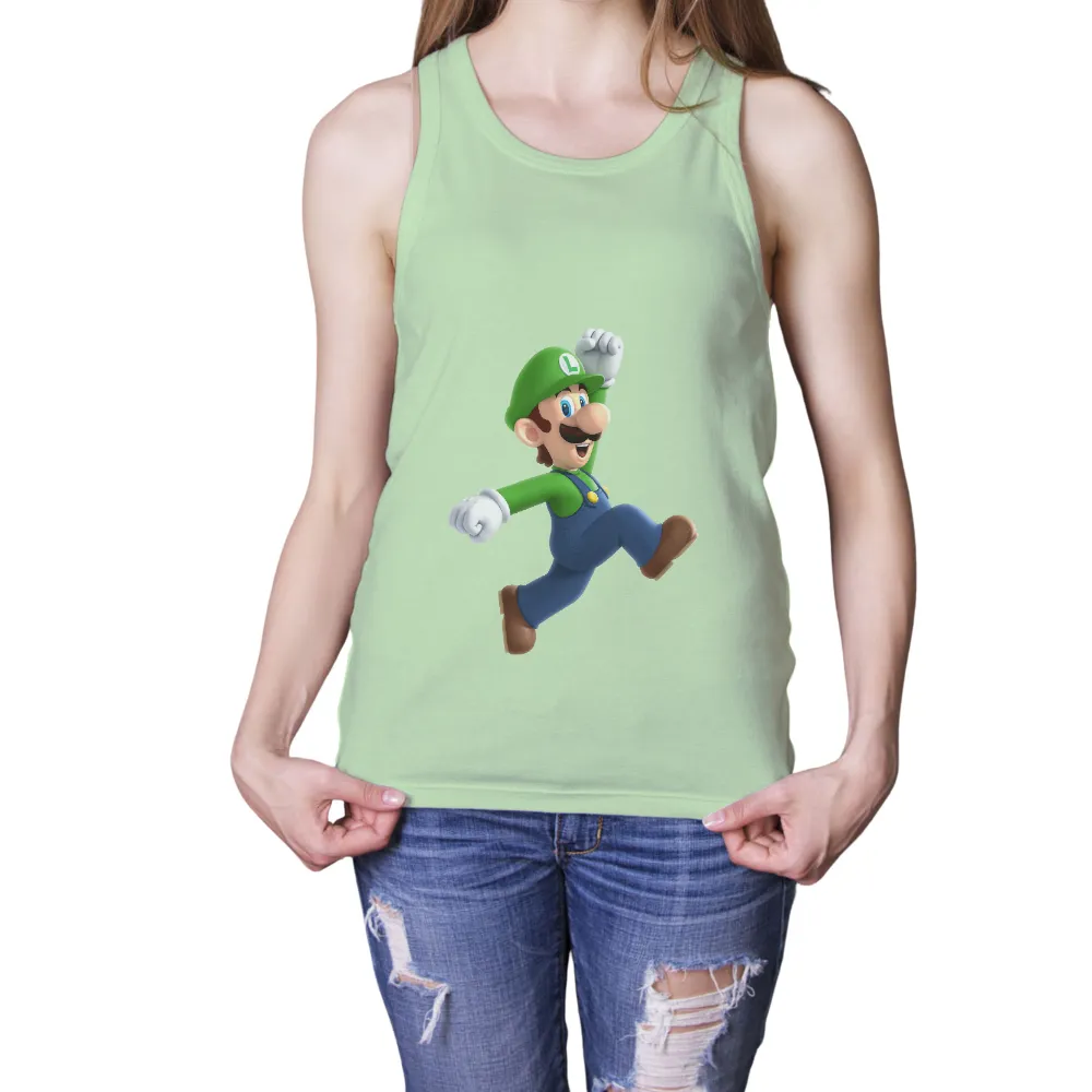 T-Shirts Design: Embrace Adventure with Luigi|video game valentine shirt