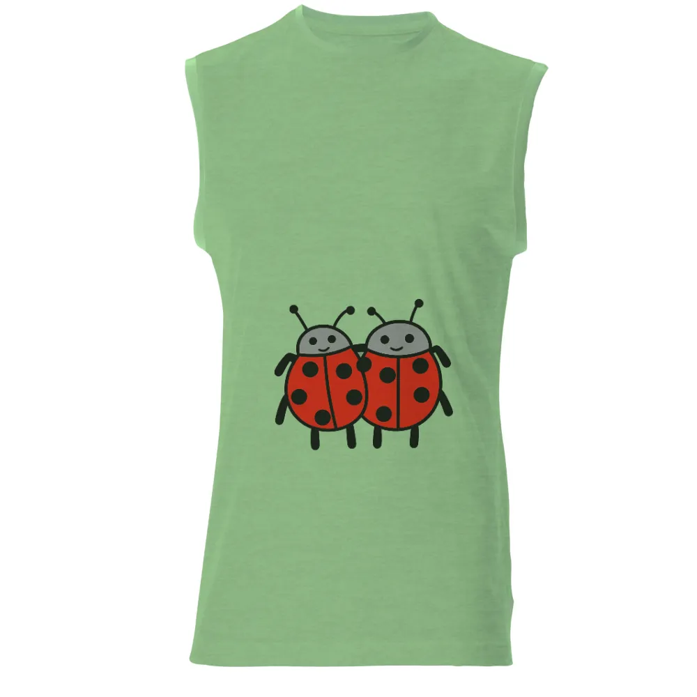 Tee Shirt Printing: Ladybug Friends - Minimalist Artistic Design|cute saint patricks day shirts