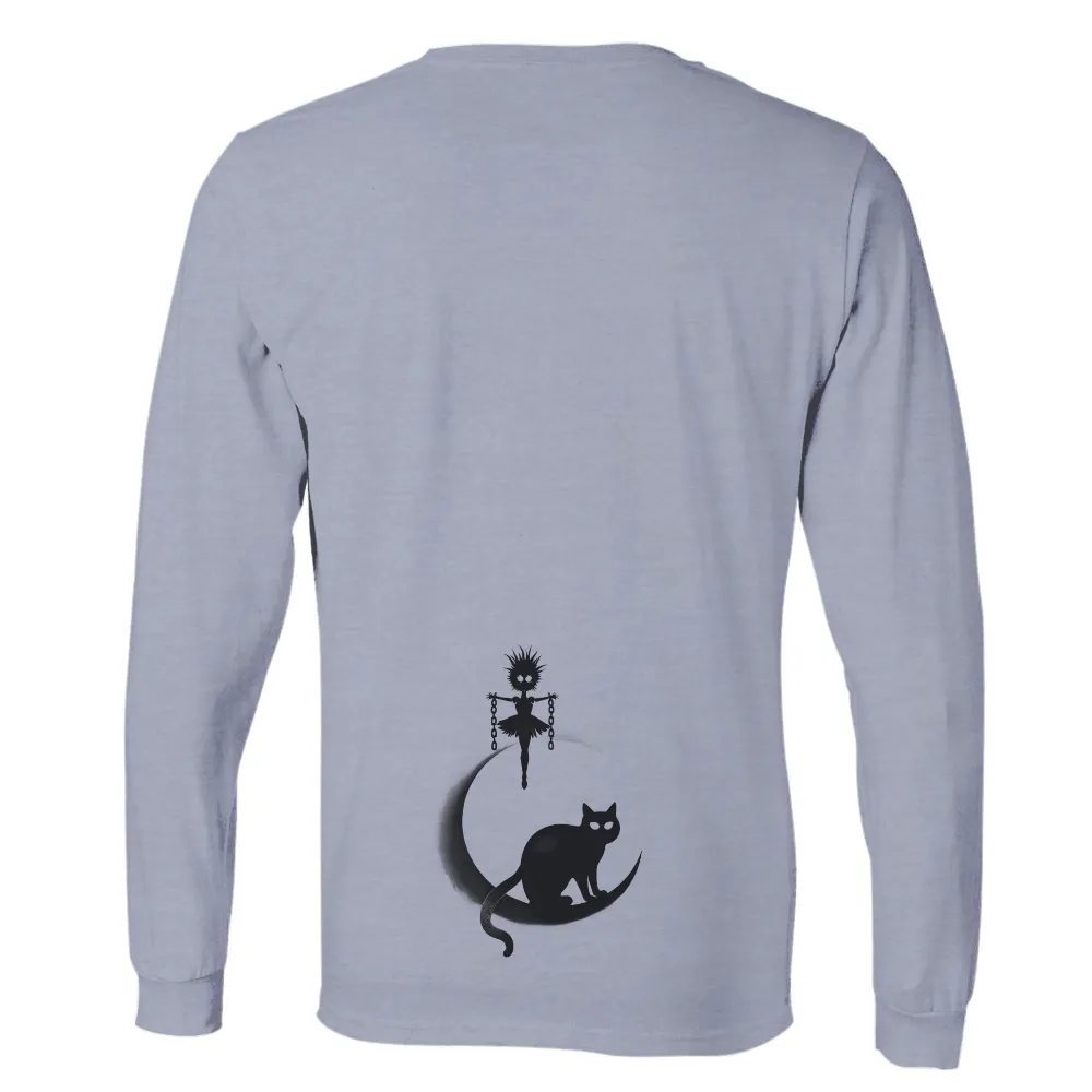 Customized Tee Shirts: Embrace the Mystery with the Moonlight Puppeteer and Black Cat|beer spirit animal shirt