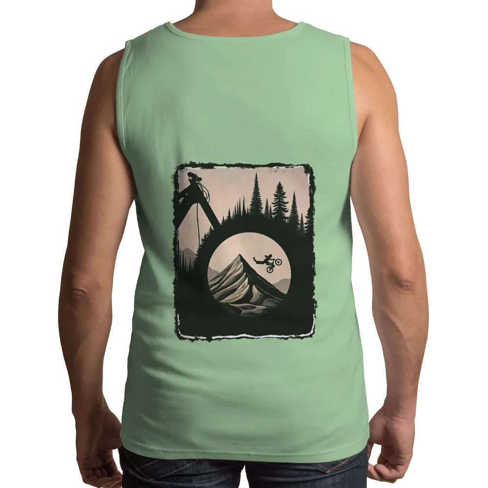 Custom T-Shirt Printing: Mountain Biking Adventure Under the Moon|derek jeter t shirt vintage