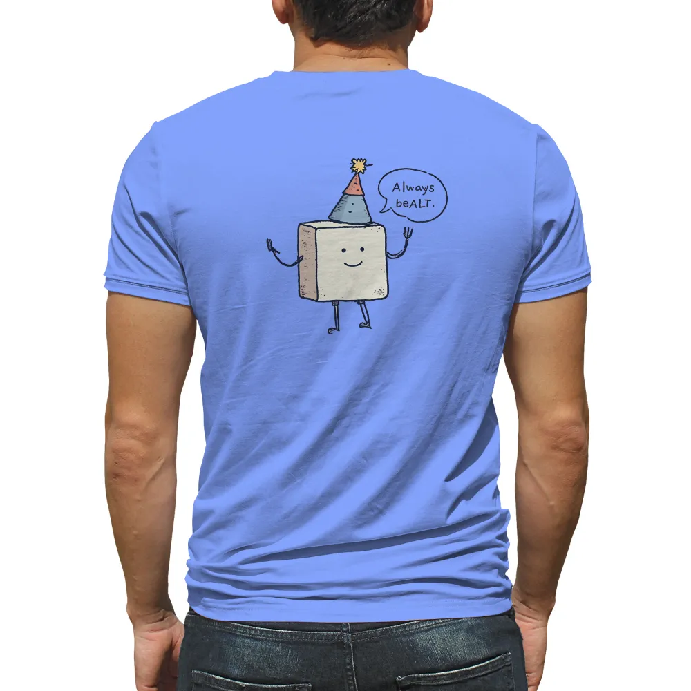 T-Shirts Custom: Always beALT with Quirky Cube and Party Hat|happy fathers day dog shirt