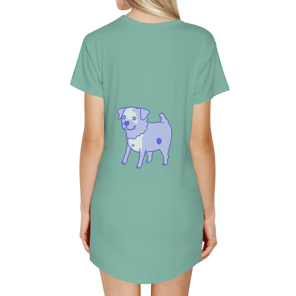 Tee Shirts Printed: Whiskers the Joyful Dog|happy mothers day dog shirt