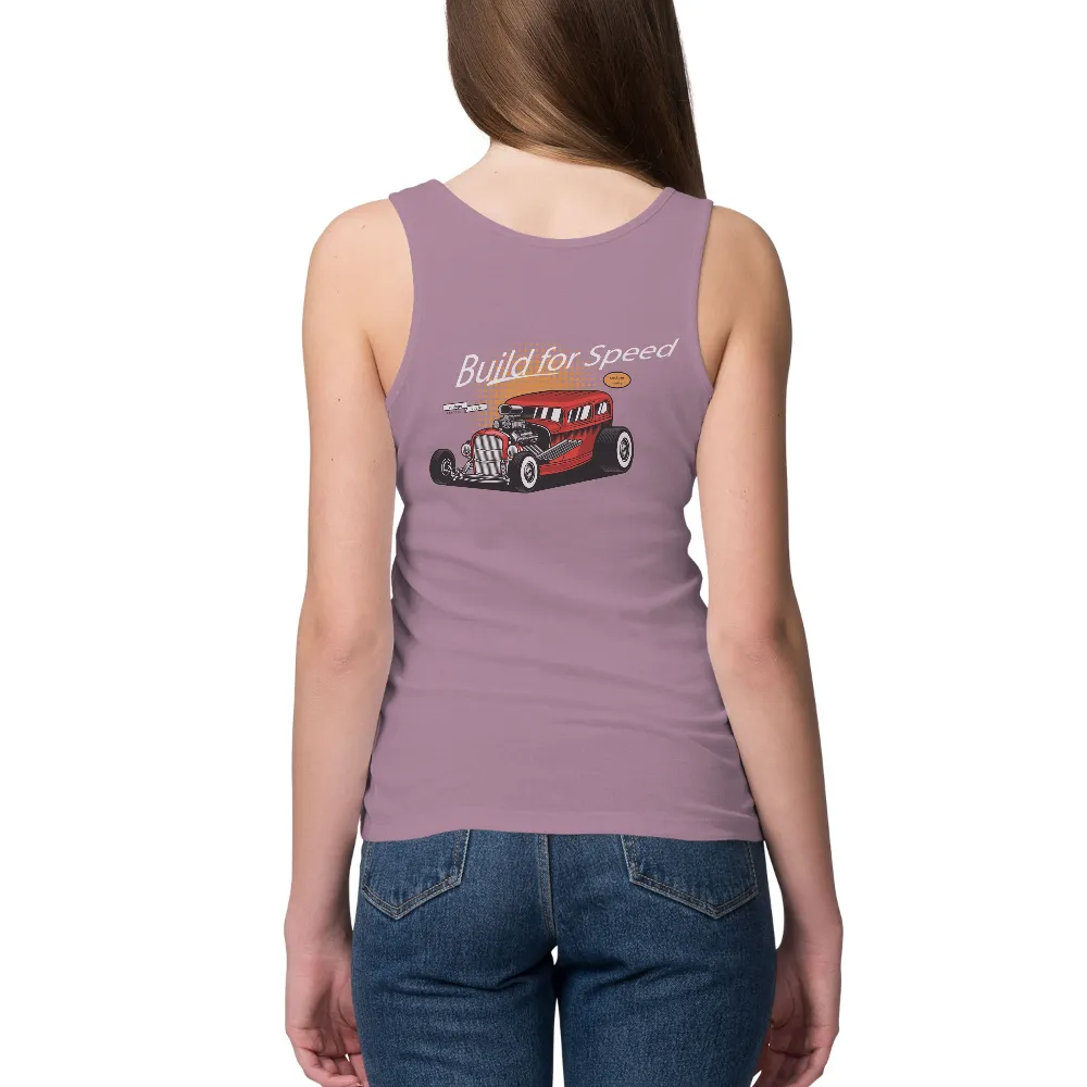 T-Shirts Design: Built for Speed - Hot Rod Vintage Style|custom made shirts template