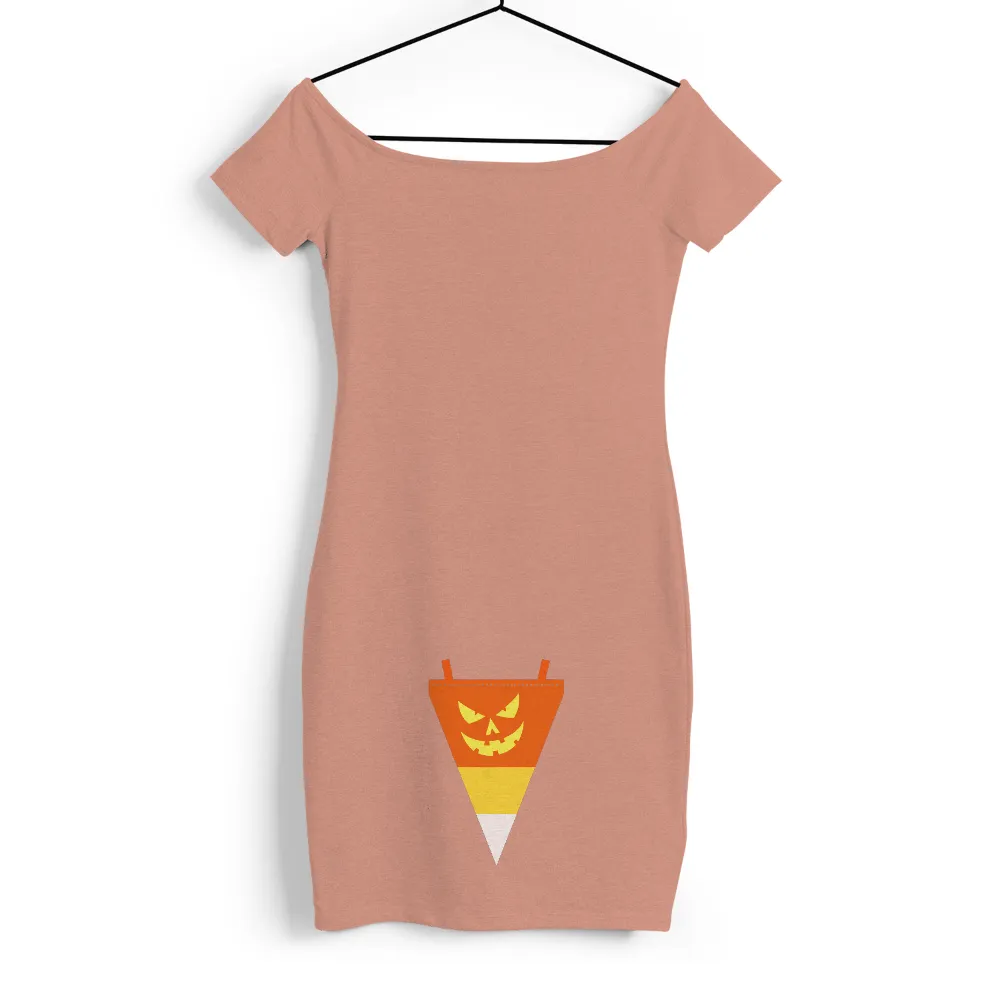 Halloween T-Shirts Design | Spooky Jack-O-Lantern & Candy Corn| Orange