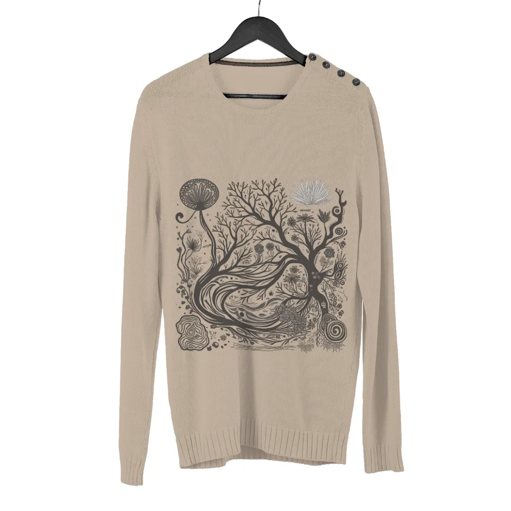 Tee Shirts Printed: Tree of Life - Artistic Designs| delicate flowers