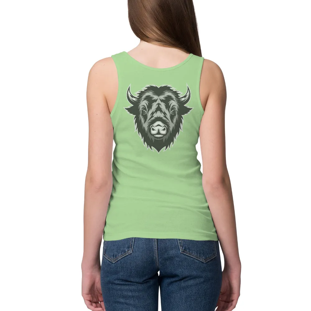 TShirt Design: Bison Spirit - Strength and Endurance|pineapple aloha shirt animal crossing