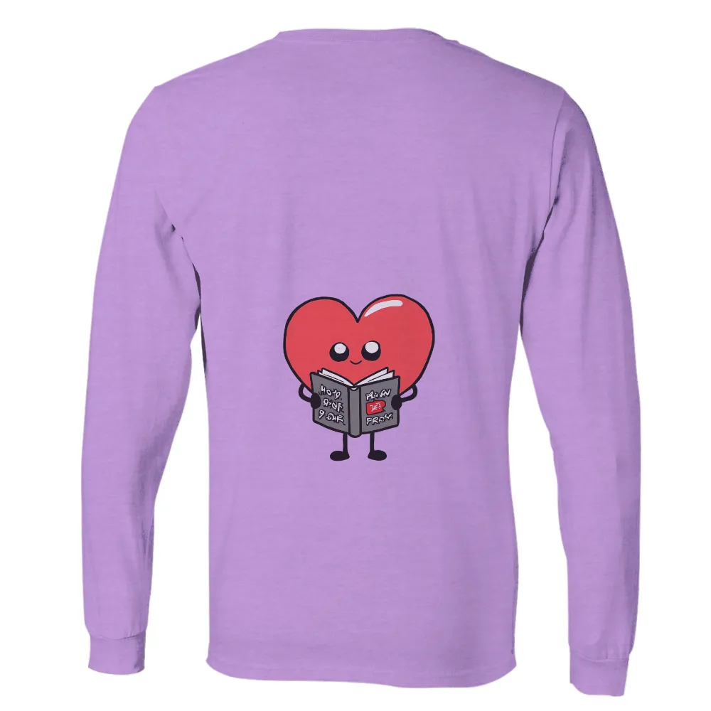 T-Shirts Design: Heart Reading for Growth and Empathy|t shirt with rainbow heart