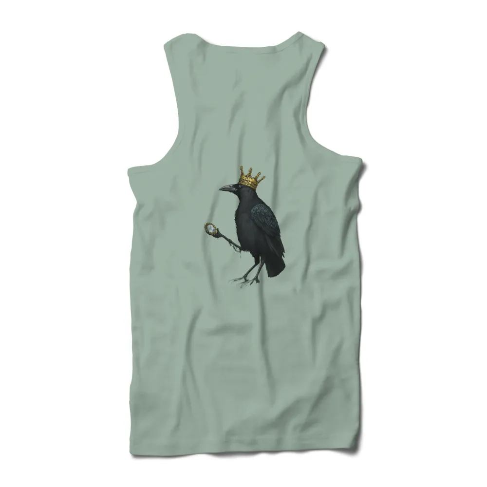 Tee Shirts Printed: The Majestic Crow King|king cake t shirt