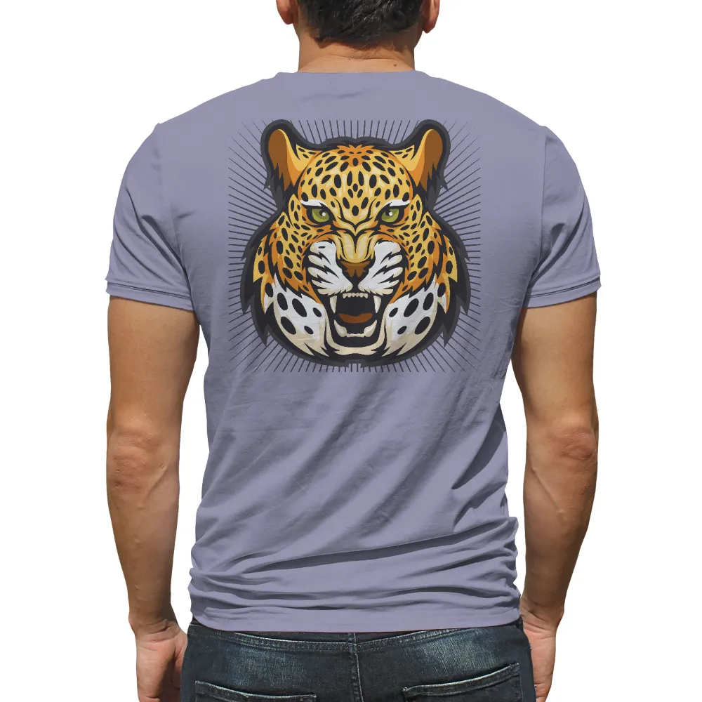 T-Shirts Custom: Fierce Cheetah Power - Artistic Design|fairy tail t shirt design