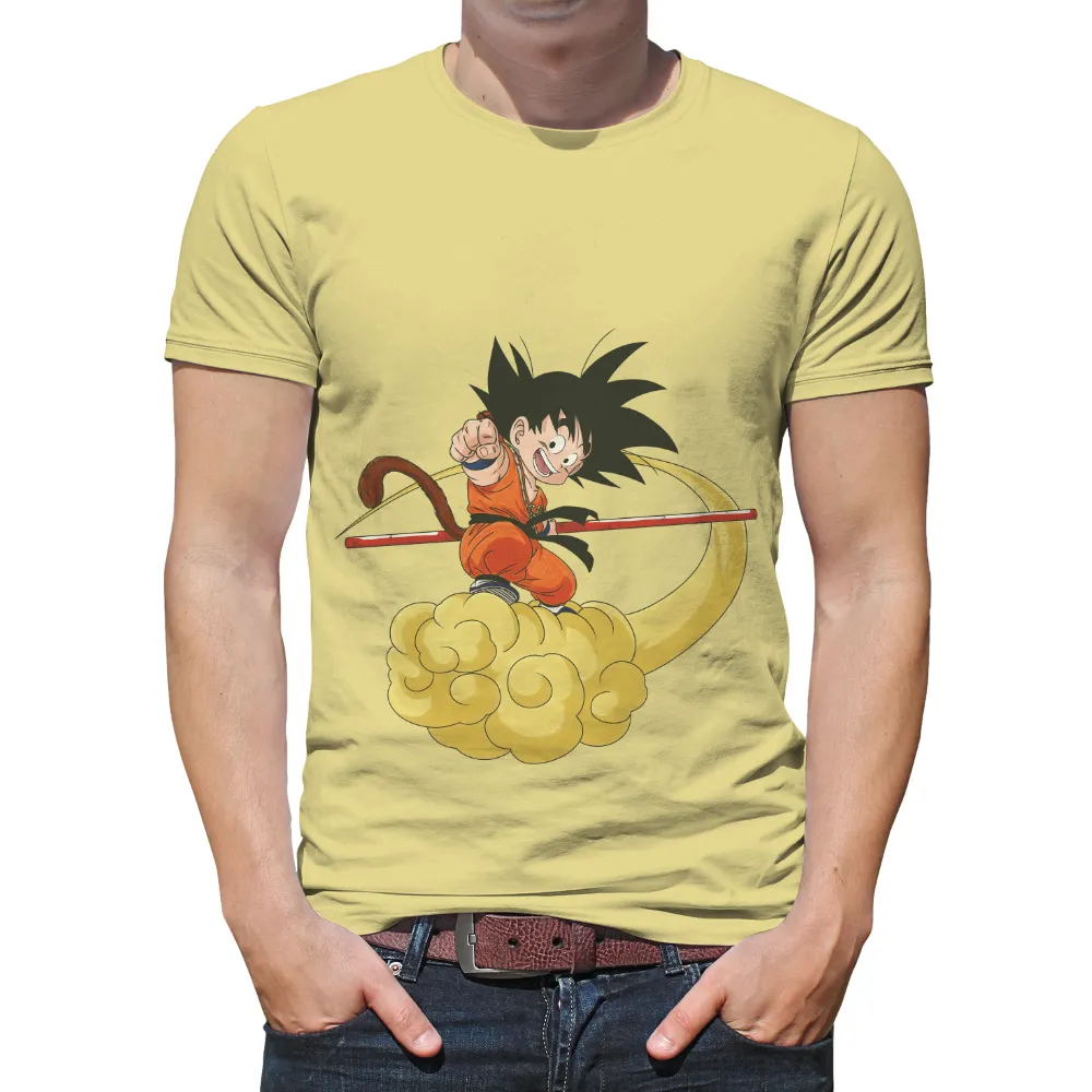 Customized Tee Shirts: Goku's Adventure Spirit|dragon ball z workout pants