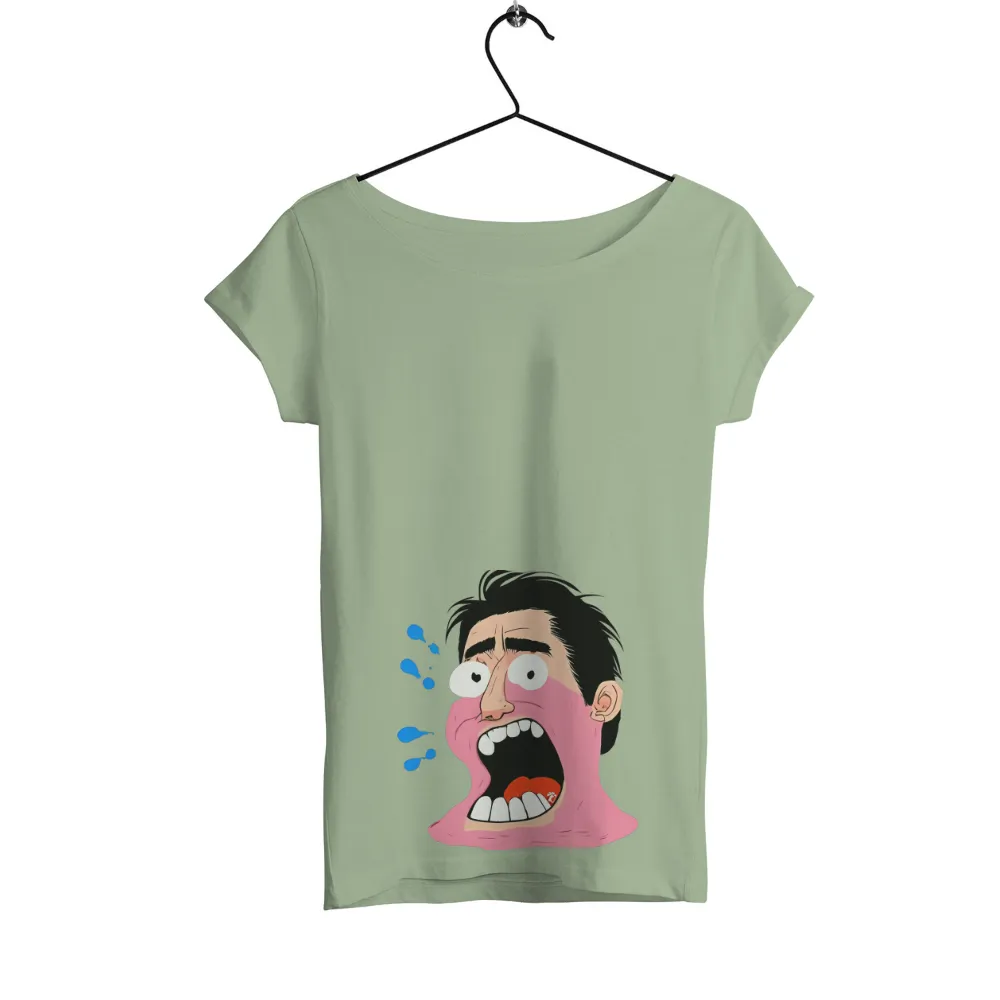 T-Shirts Pattern: Shocked and Surprised - Whimsical Emotional Expression| Relatable emotional moment