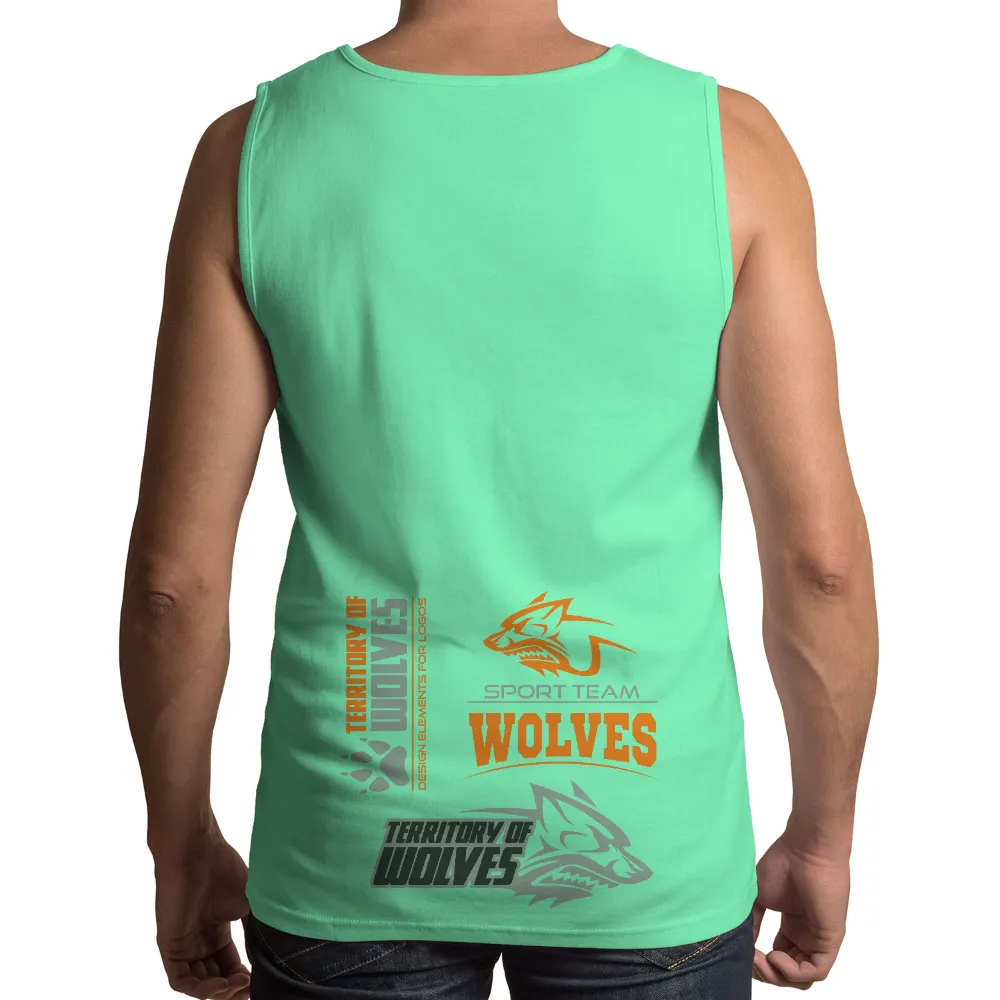 TShirt Design: Sport Team Wolves - Territory of Wolves|49er fans rocky statue