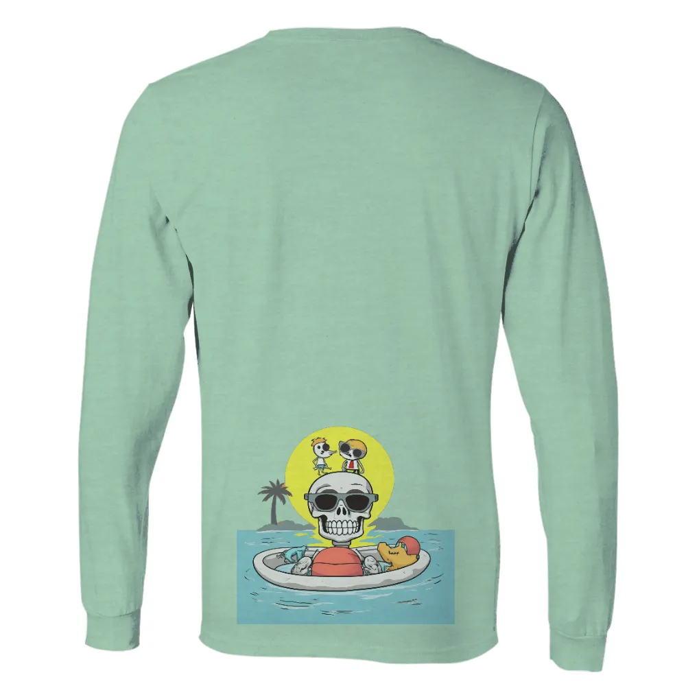 Tee Shirts Printed: Skeleton Beach Adventure|cute summer tops to wear with jeans