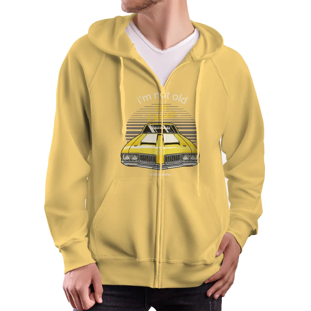 TShirt Design: Celebrating Classic Cars with Vintage Charm|roblox yellow t shirt