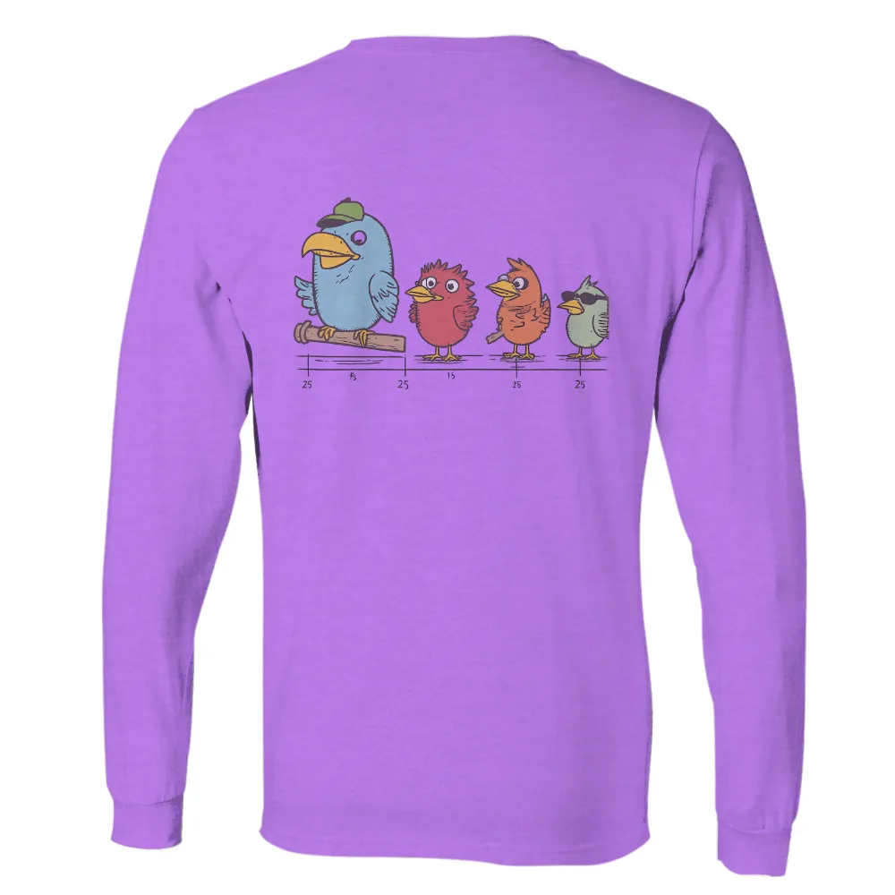 TShirt Design: Birds of a Feather Flock Together|men's art cotton colorful printed loose casual shirts