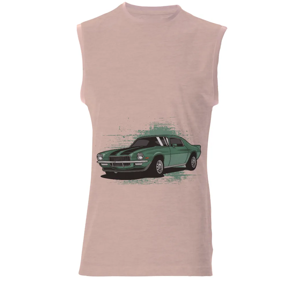 T-Shirts Pattern: Vintage Green Camaro Speed|80s vintage tshirts