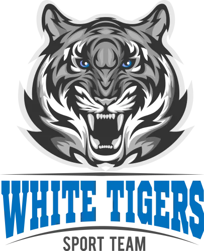 Custom Tee Shirts: White Tiger Sports Team Pride