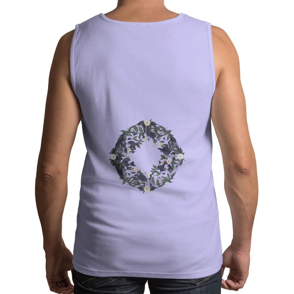 TShirt Design: Nature's Mandala - Unity and Purity|rebellious hope t shirt black