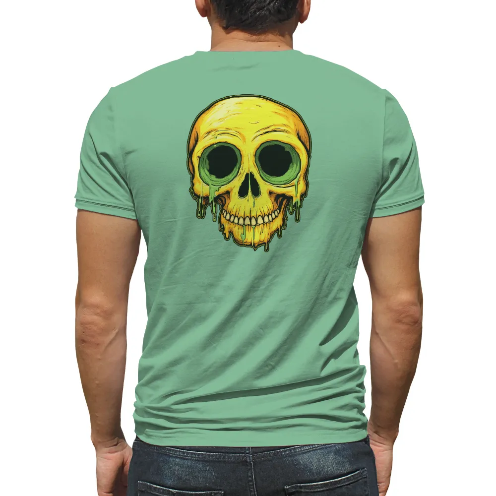 Custom Tee Shirts: Glowing Skull Horror Design|hot topic halloween horror nights shirt