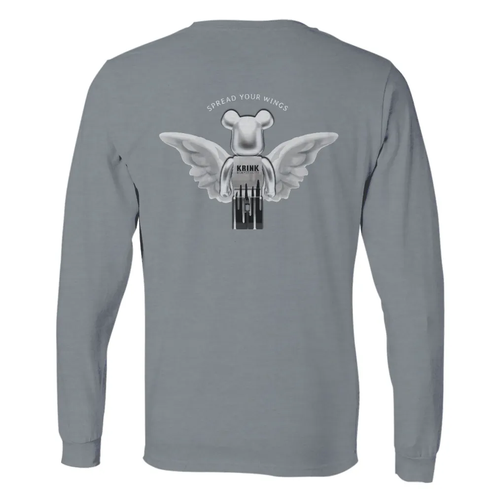 Spread Your Wings T-Shirt Printing - Silver Bear with KRINK|detroit red wings capfriendly