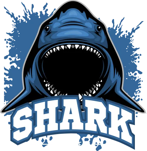 Graphic Tees: Shark Spirit Team - Bold and Fearless Design