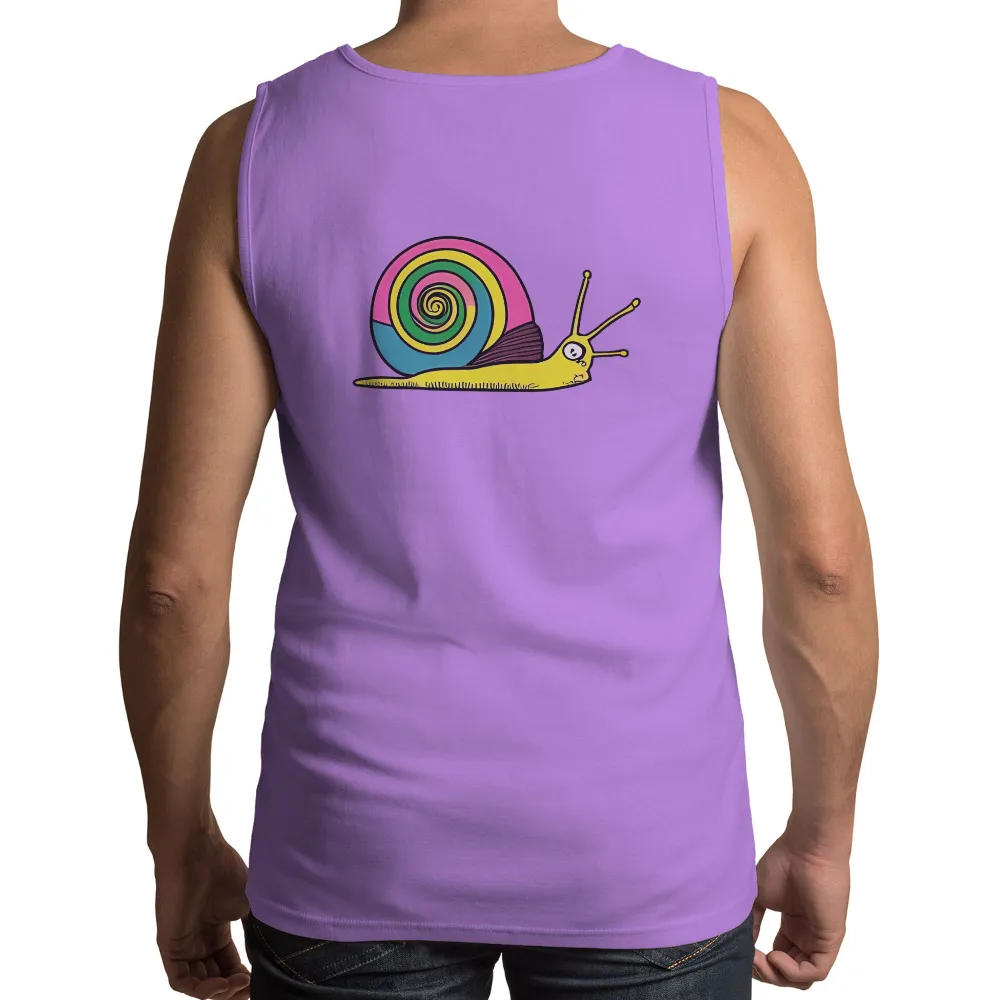 Shirts Graphic Tees: Whirly the Colorful Snail - Artistic Designs|colorful graffiti