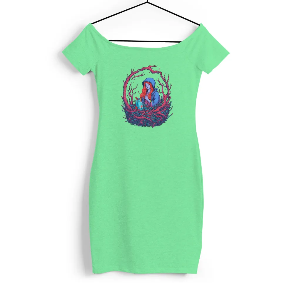 T-Shirts Custom: Enchanted Forest Guardian with Glowing Lantern|mystery retro shirts