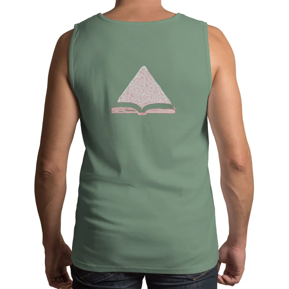 Custom T-Shirt Printing: Mountain of Knowledge - Explore Infinite Possibilities| Stories and ideas represented by shapes and lines