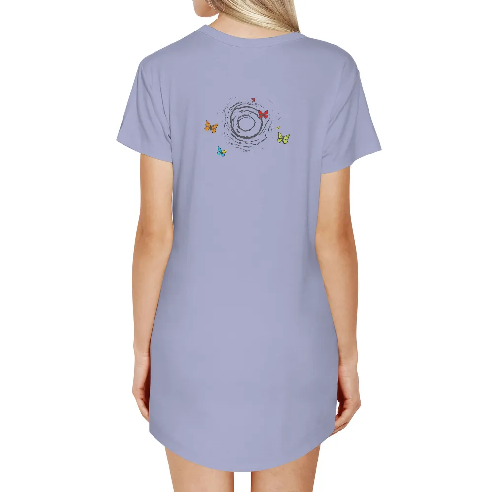 T-Shirts Design: Embrace Transformation with Vibrant Butterflies|you give me butterflies shirt